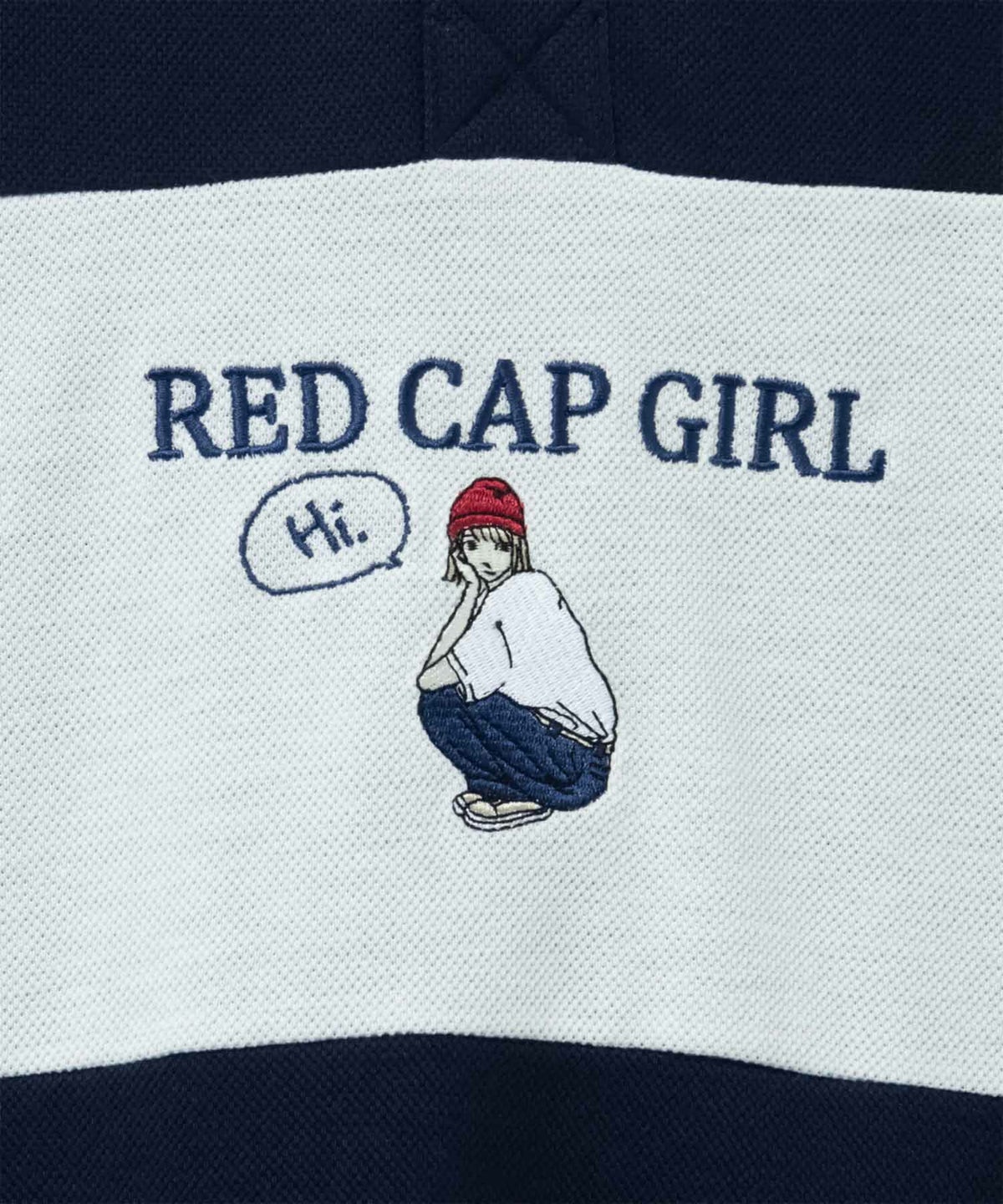 RED CAP GIRL 鹿の子切替ポロシャツ メンズ