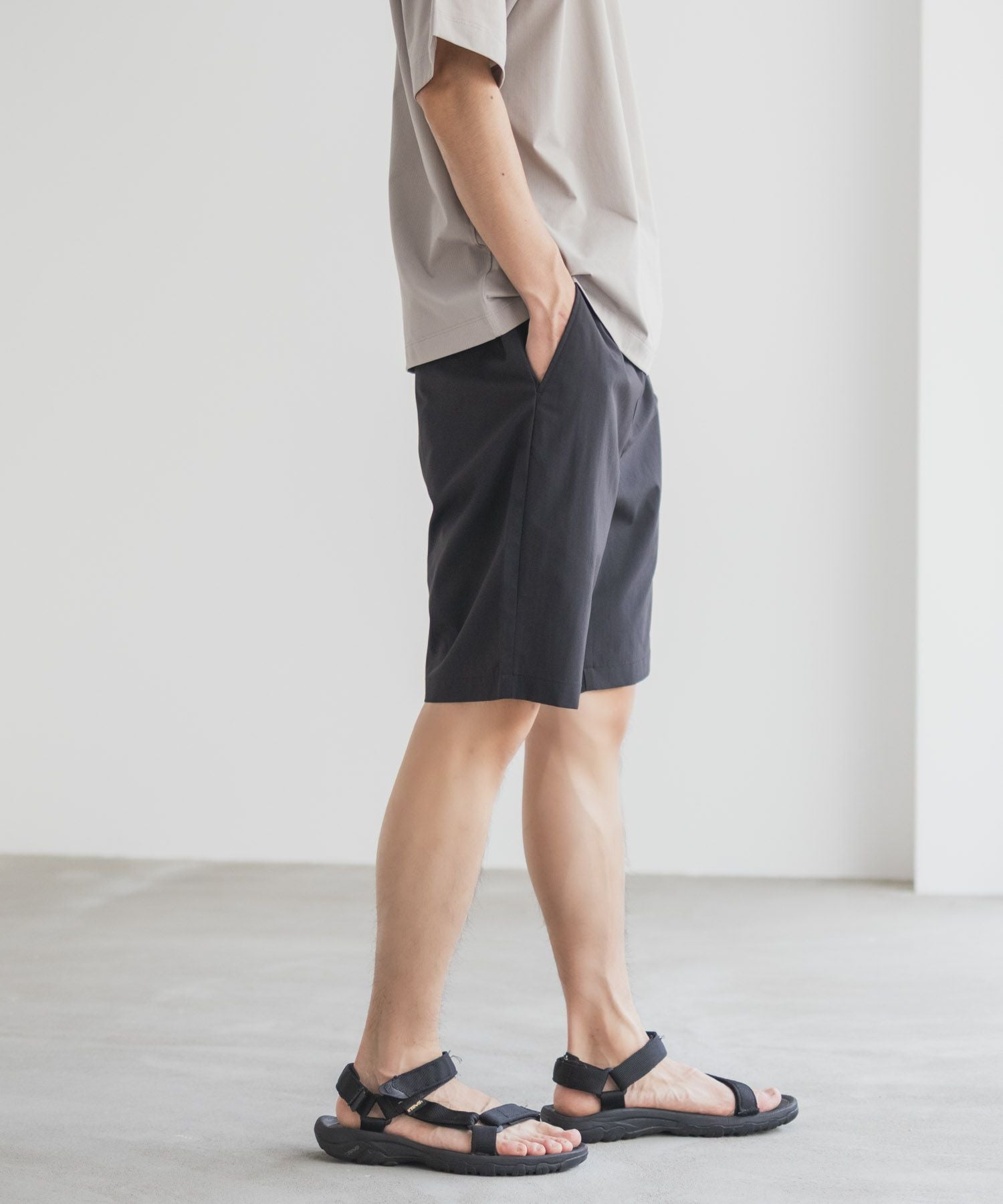 NAVY KAZETOSU メッシュハーフパンツ メンズ