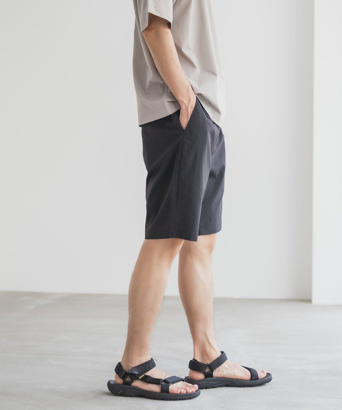 NAVY KAZETOSU メッシュハーフパンツ メンズ