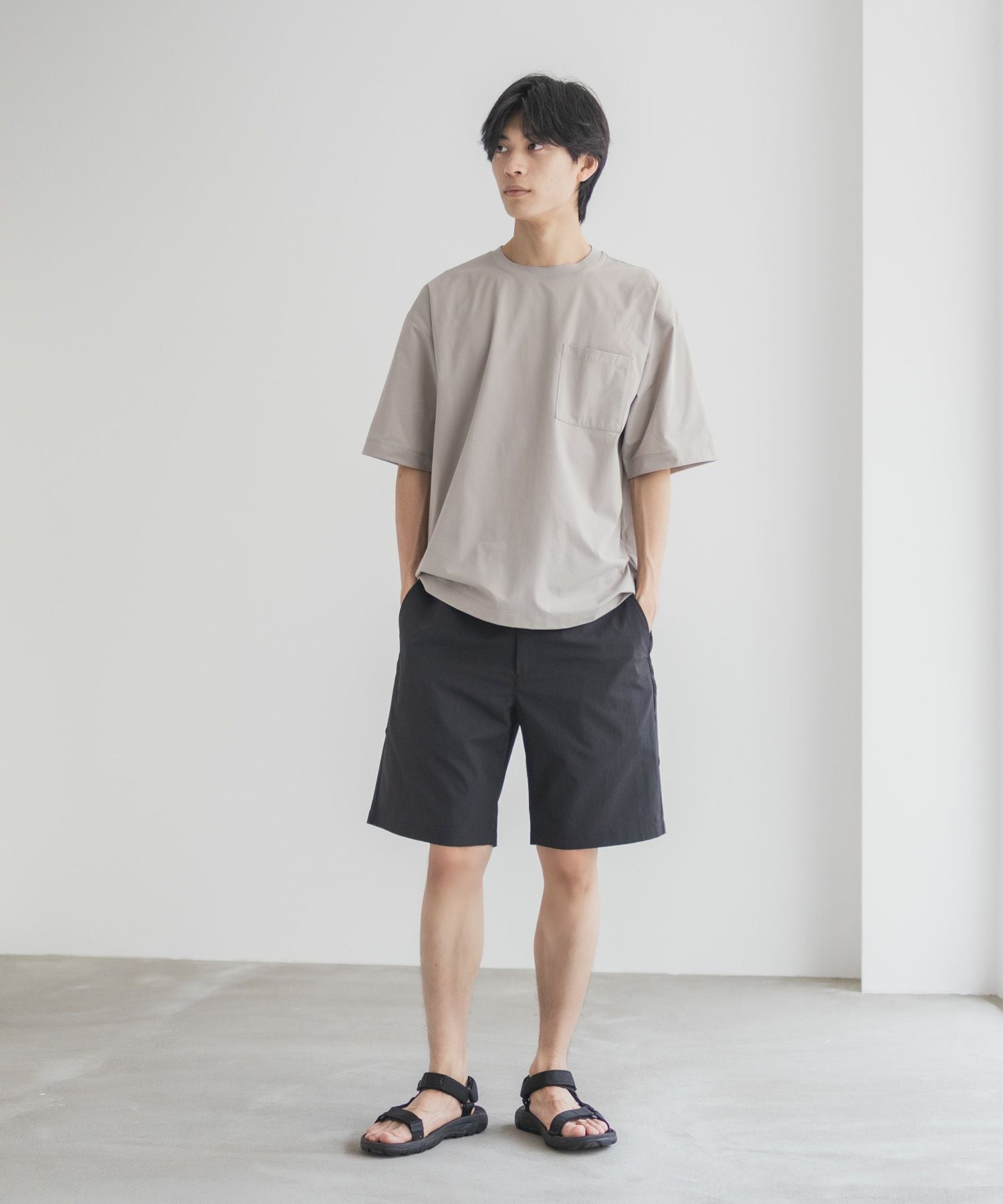 exampl メッシュハーフパンツ godblessyou NAVY KAZETOSU メッシュハーフパンツ メンズ