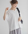 nAvy エブリーT 汗じみ軽減 キーネックTシャツ レディース メール便 対応商品商品サムネイル-12