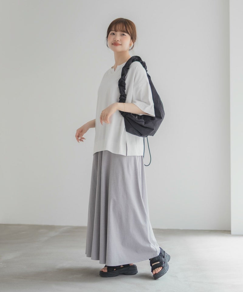 nAvy  エブリーT 汗じみ軽減 キーネックTシャツ レディース メール便 対応商品商品画像-14