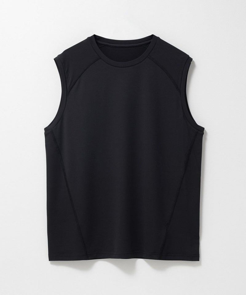 NAVY SARARI 鬼リピTee ドライストレッチノースリーブインナー メンズ メール便 対応商品商品画像-2