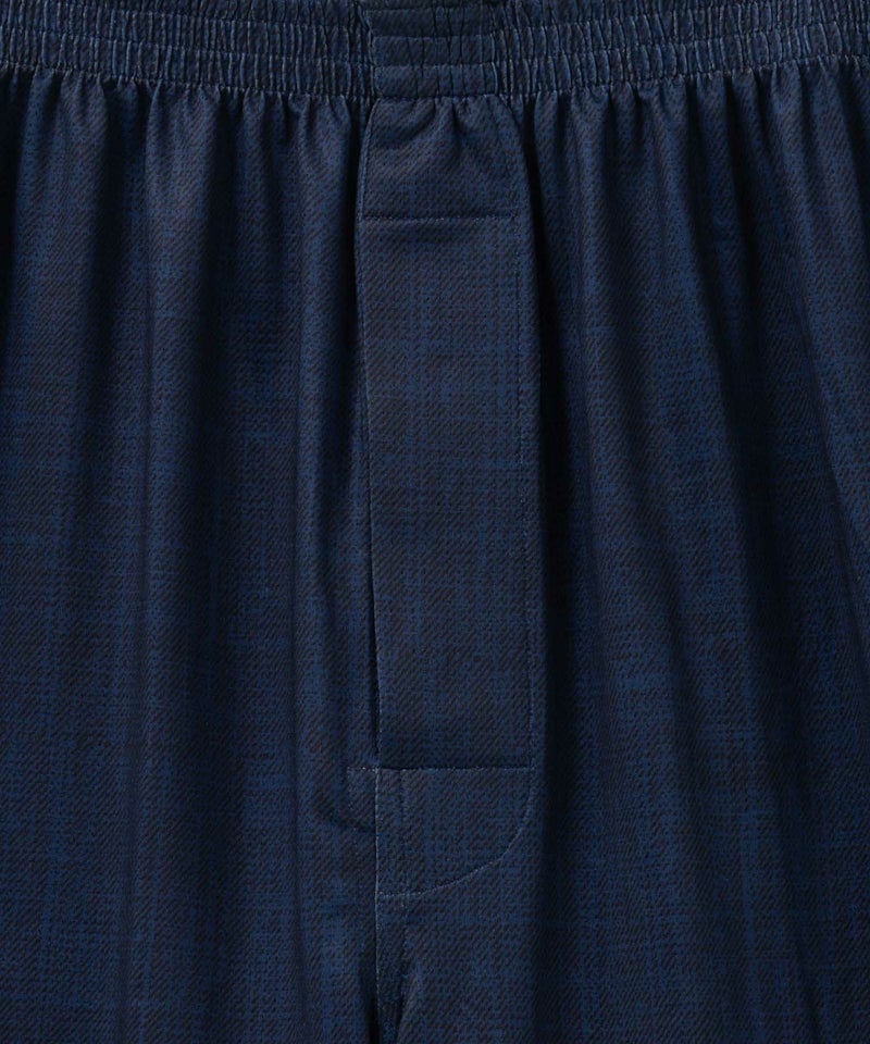 NAVY SARARI ドライストレッチロングトランクス ルームウェア メンズ商品画像-25