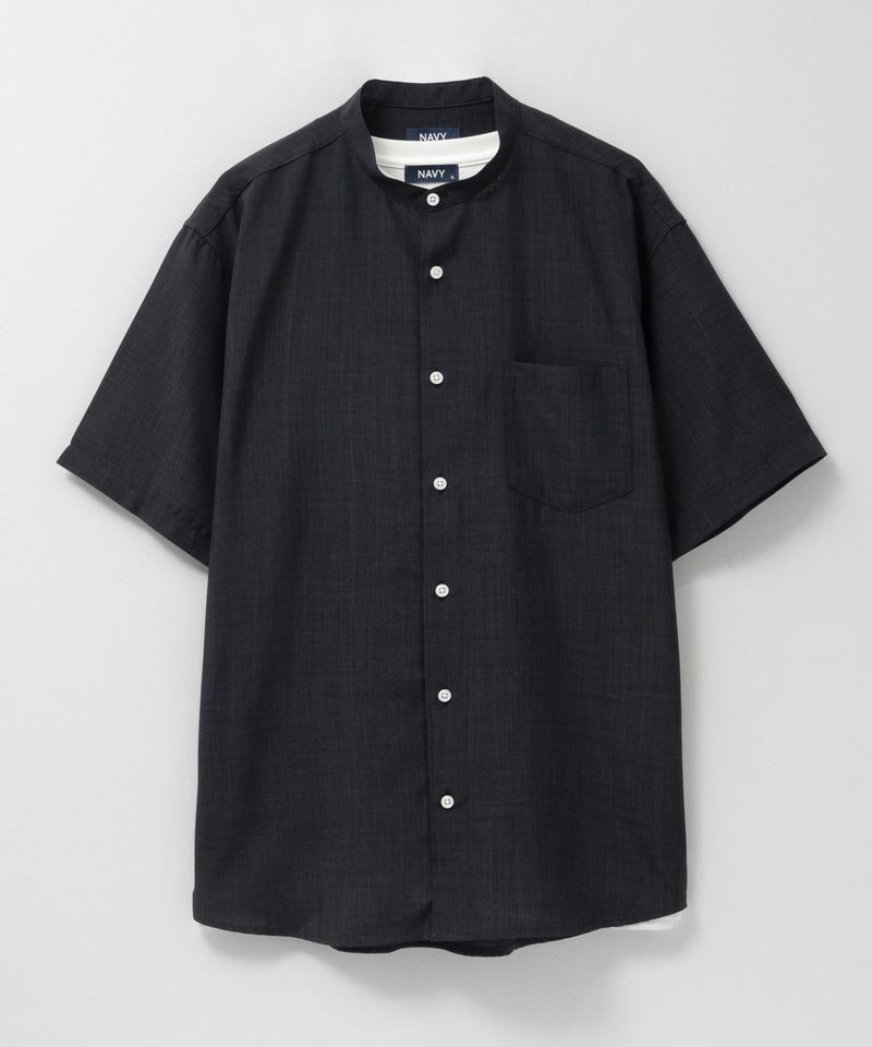 NAVY  リネンライクシャツアンサンブル メンズ商品画像-3