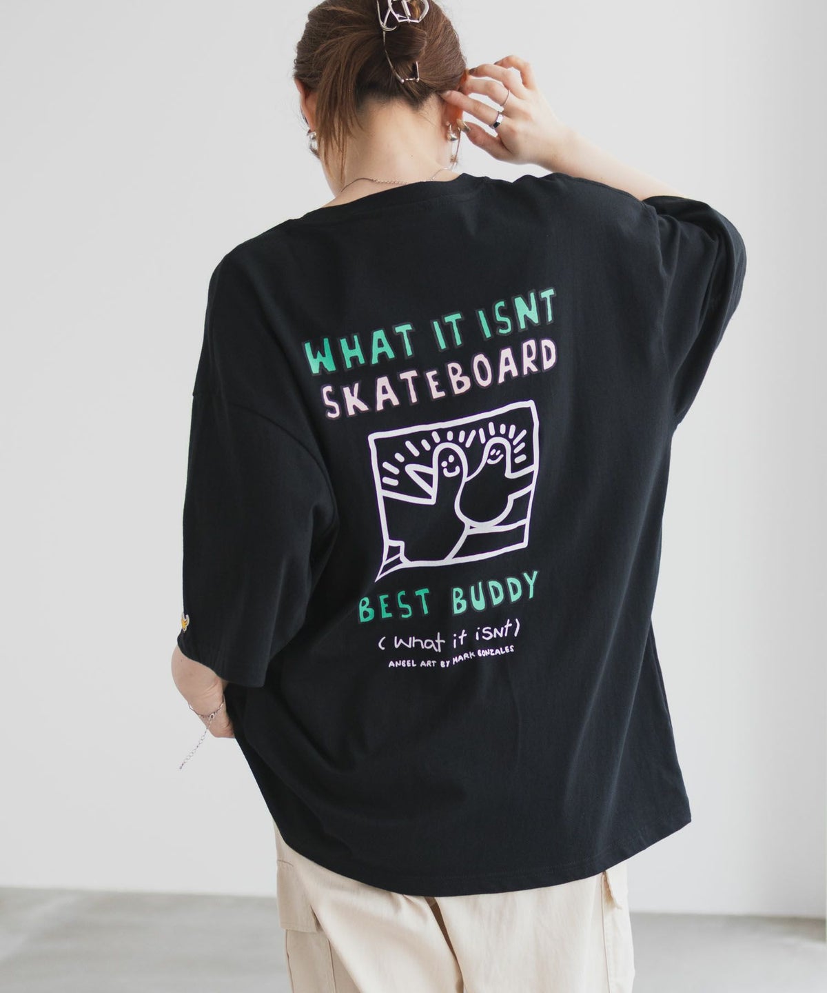  (What it isNt) ART BY MARK GONZALES リラックスフィットTシャツ メンズ ネコポス 対応商品