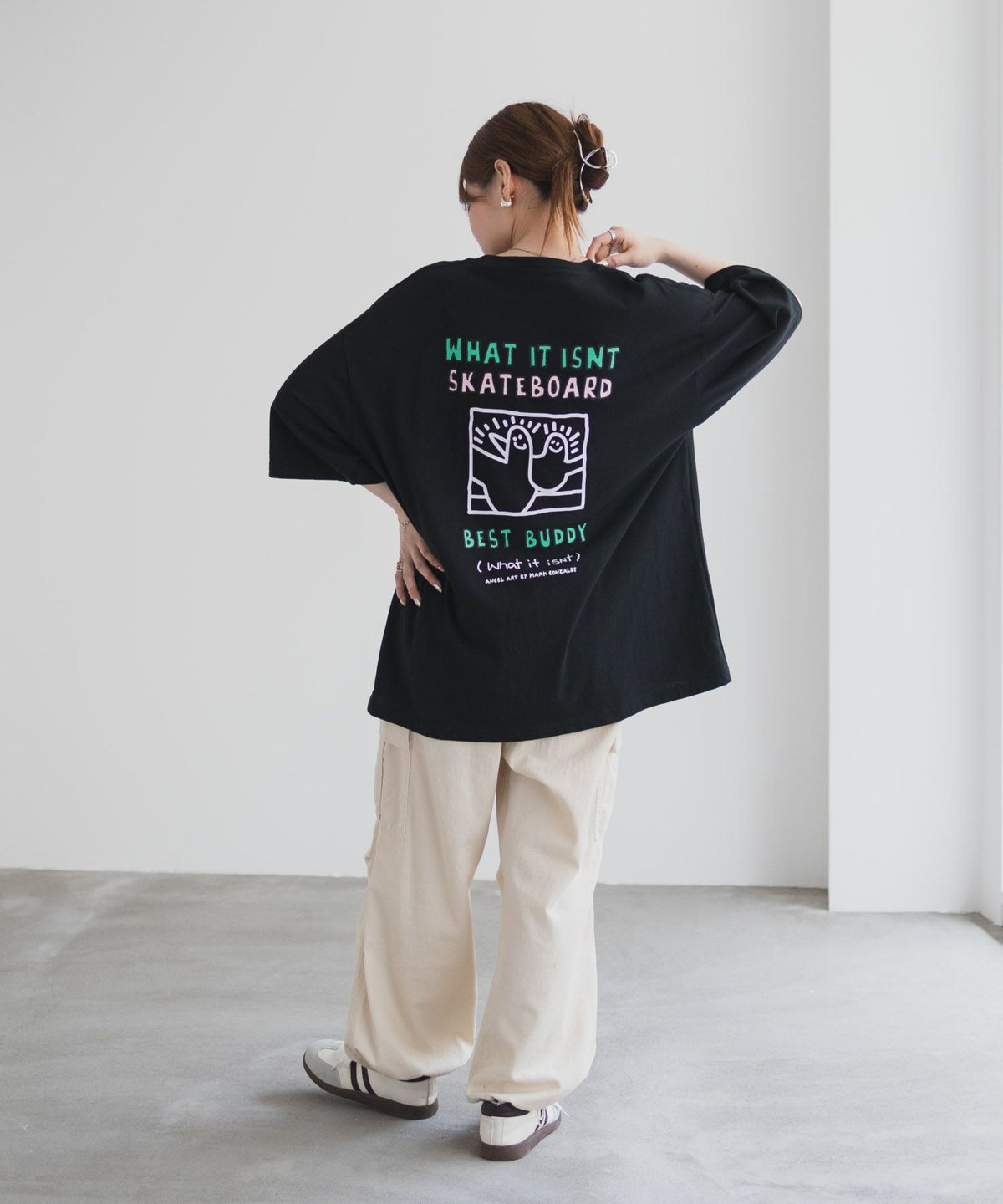  (What it isNt) ART BY MARK GONZALES リラックスフィットTシャツ メンズ ネコポス 対応商品
