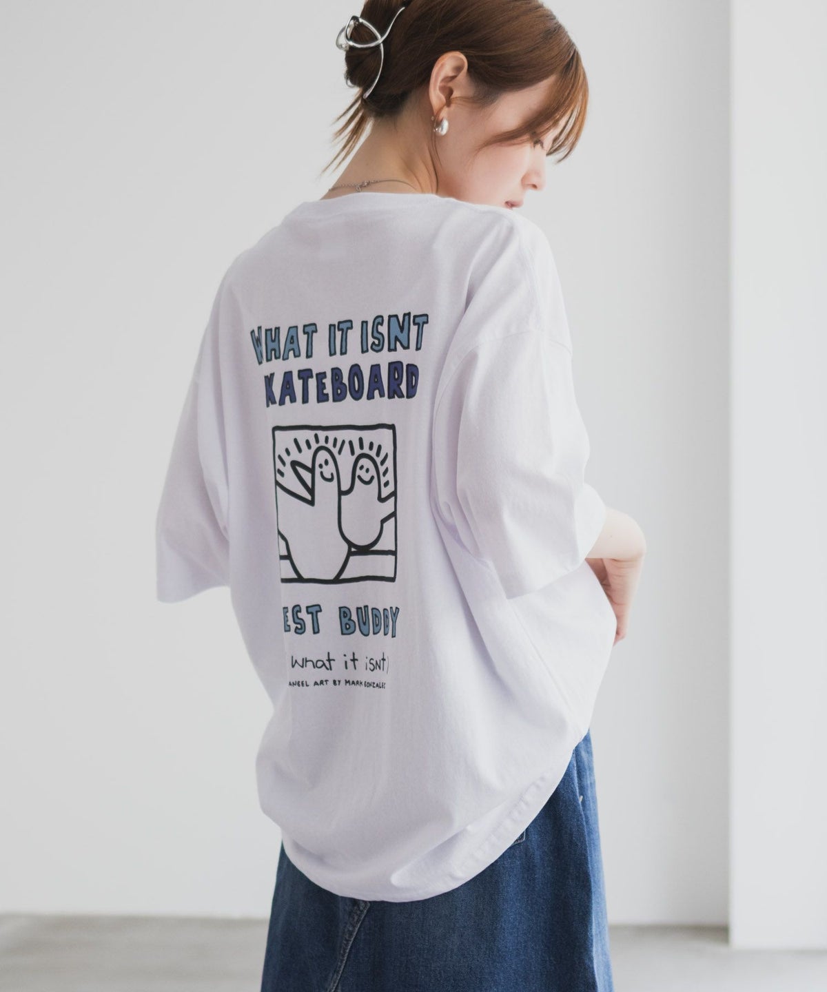  (What it isNt) ART BY MARK GONZALES リラックスフィットTシャツ メンズ ネコポス 対応商品