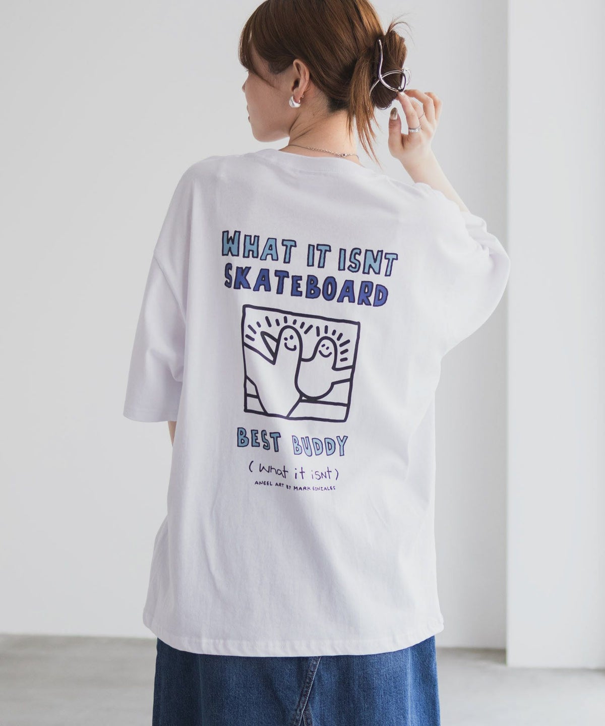  (What it isNt) ART BY MARK GONZALES リラックスフィットTシャツ メンズ ネコポス 対応商品