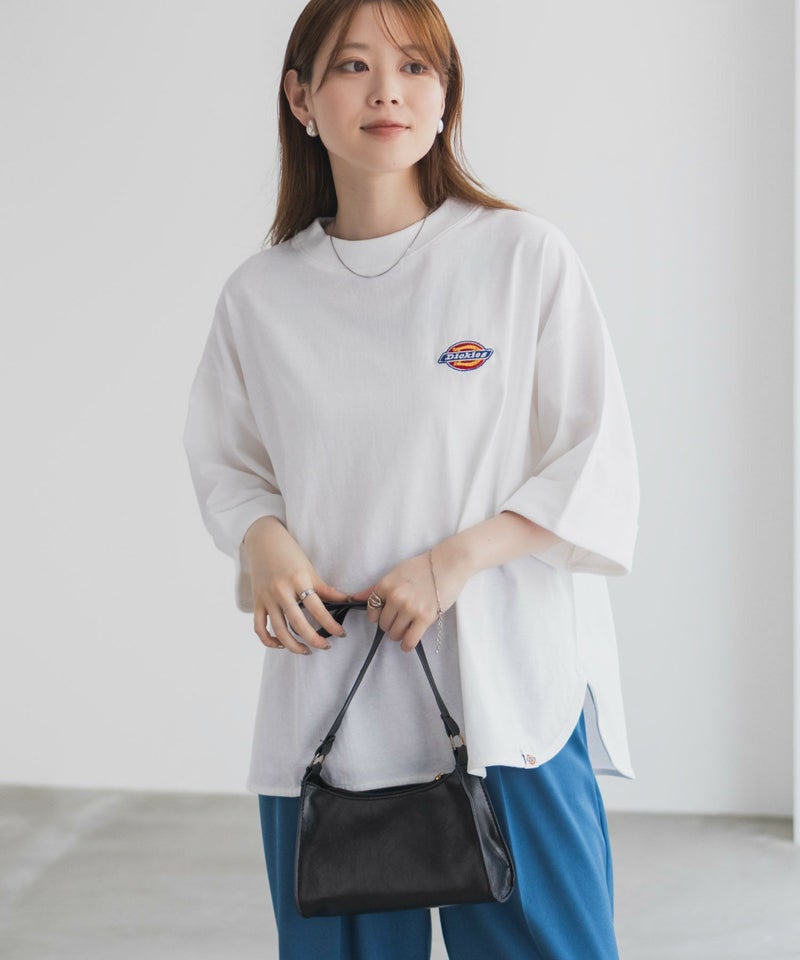 Dickies  刺繍6分袖ロールアップTシャツ レディース メール便 対応商品商品画像-13