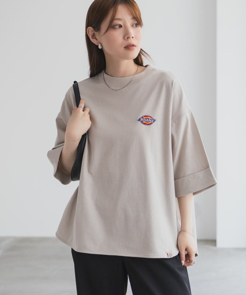 Dickies 刺繍6分袖ロールアップTシャツ レディース メール便 対応商品商品画像-21