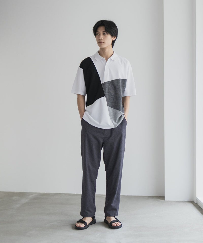 URBAN COLLECTION 鹿の子切替ポロシャツ メンズ商品画像-10