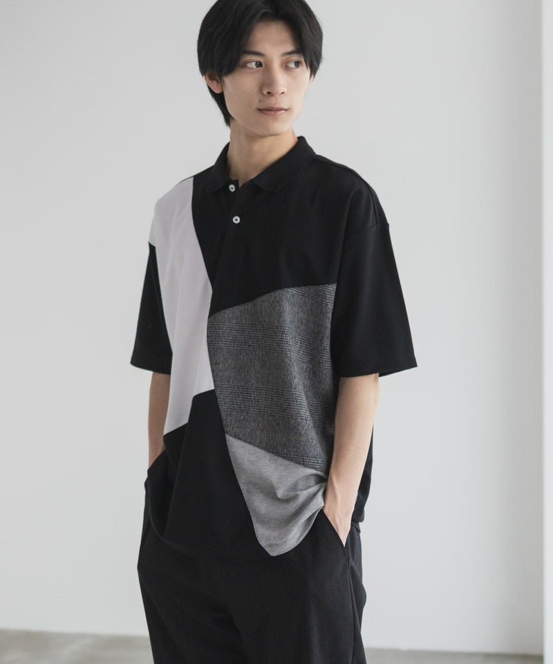 URBAN COLLECTION 鹿の子切替ポロシャツ メンズ商品画像-11