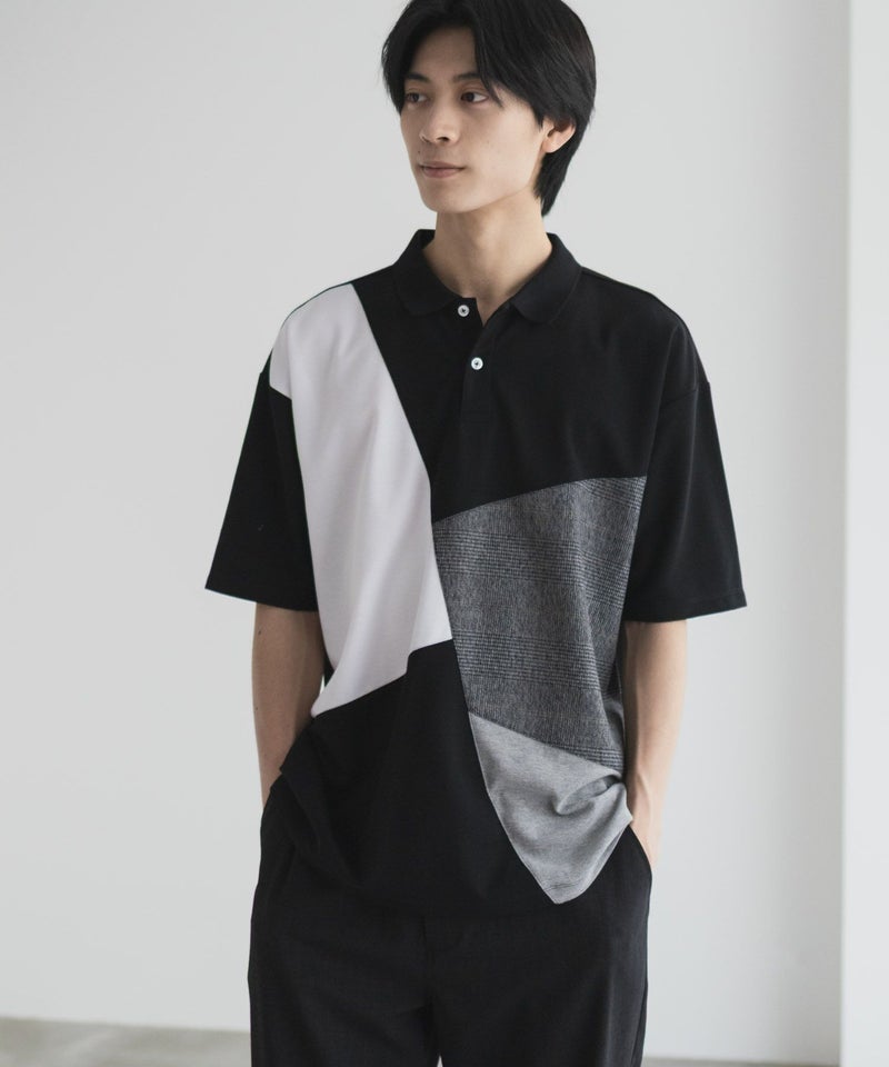 URBAN COLLECTION 鹿の子切替ポロシャツ メンズ商品画像-13