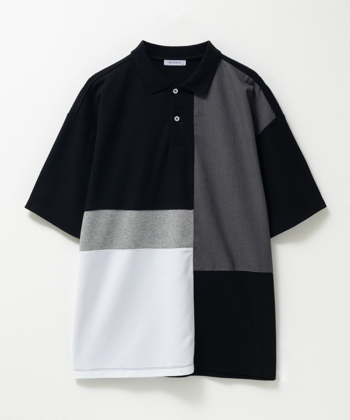 URBAN COLLECTION 鹿の子切替ポロシャツ メンズ