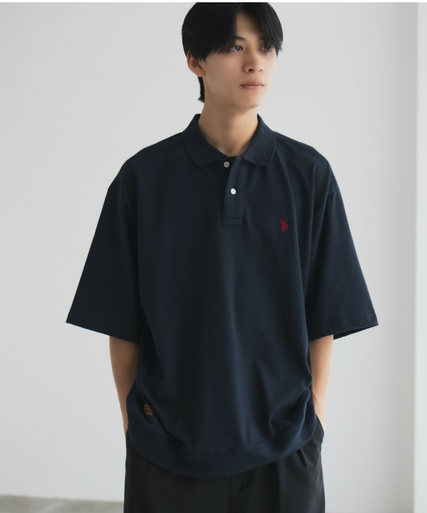 ◆U.S. POLO ◆ASSN. ブラックポロシャツ U.S. POLO ASSN. ワンポイントポロシャツ メンズ