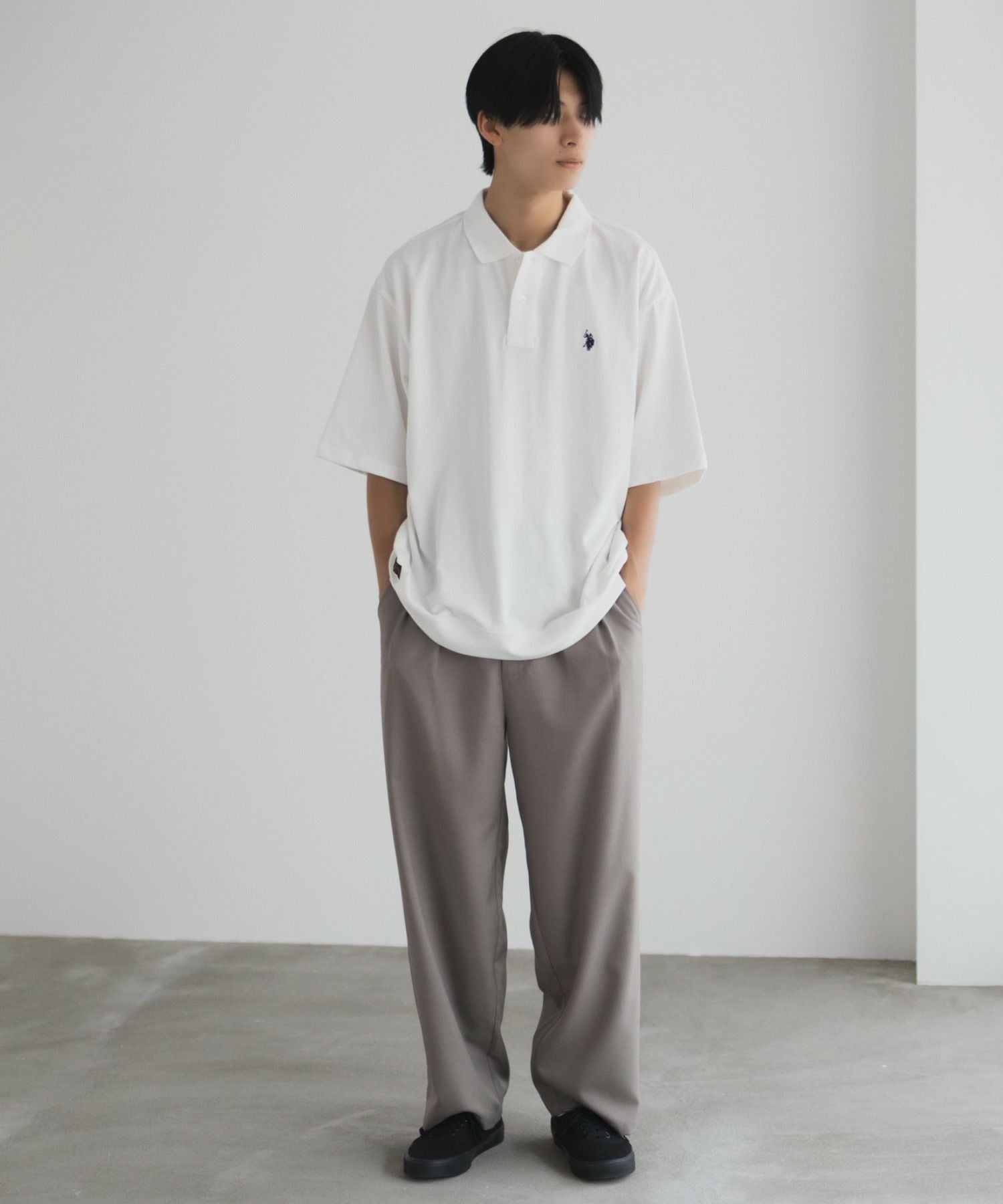 U.S. POLO ASSN. ワンポイントポロシャツ メンズ