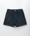 NAVY  のびるモン デニムフリンジショートパンツ キッズ商品サムネイル-3