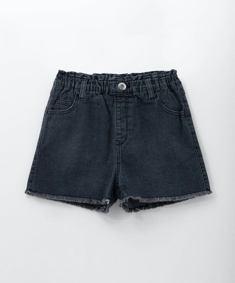 NAVY のびるモン デニムフリンジショートパンツ キッズ商品画像-3