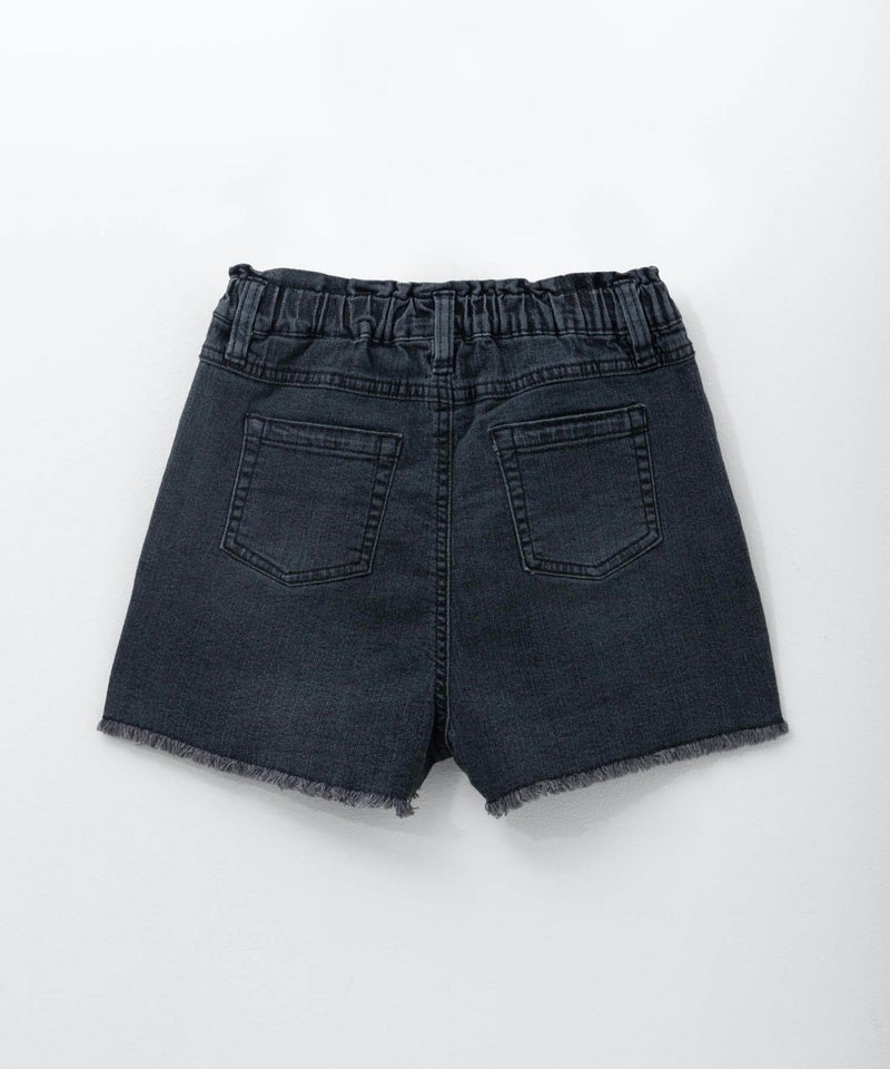 NAVY  のびるモン デニムフリンジショートパンツ キッズ商品画像-4