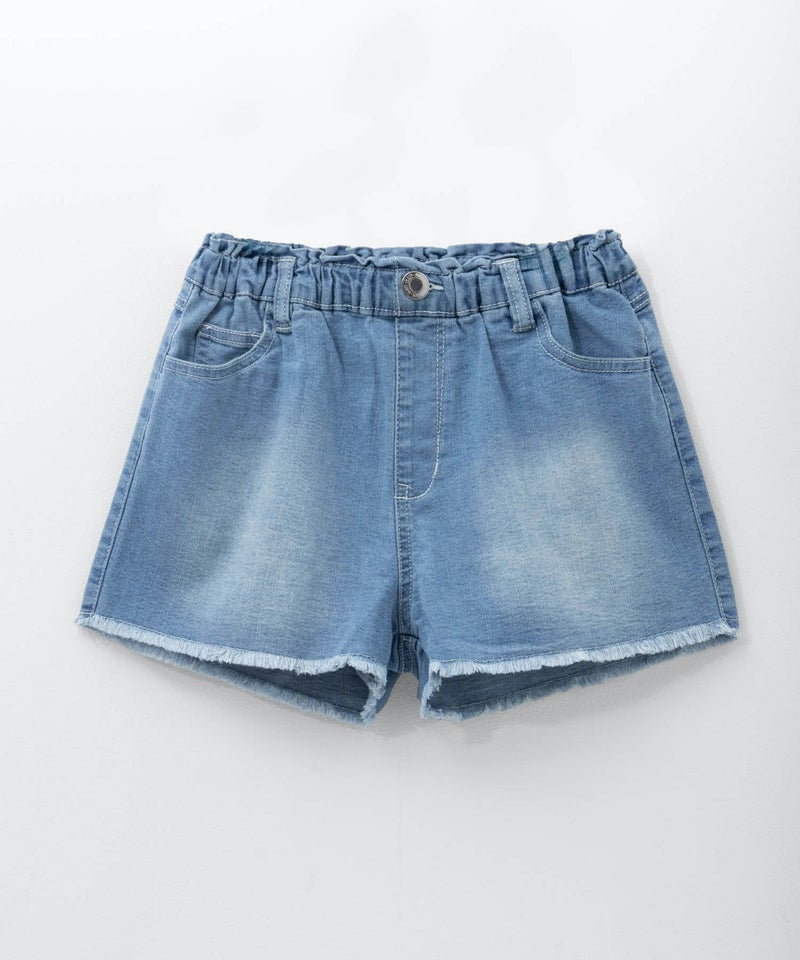 NAVY のびるモン デニムフリンジショートパンツ キッズ商品画像-5
