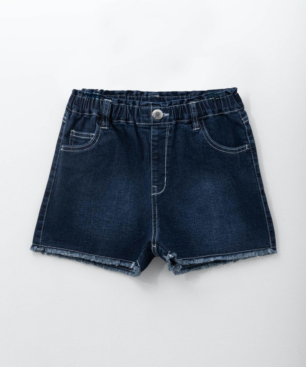 NAVY のびるモン デニムフリンジショートパンツ キッズ