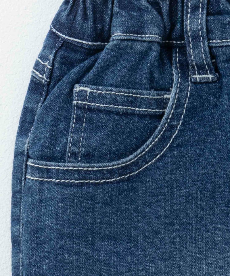 NAVY のびるモン デニムフリンジショートパンツ キッズ商品画像-11