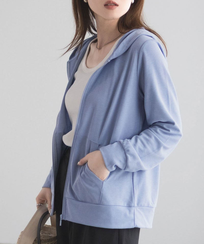 UVカット ドライジップパーカー レディース商品画像-6