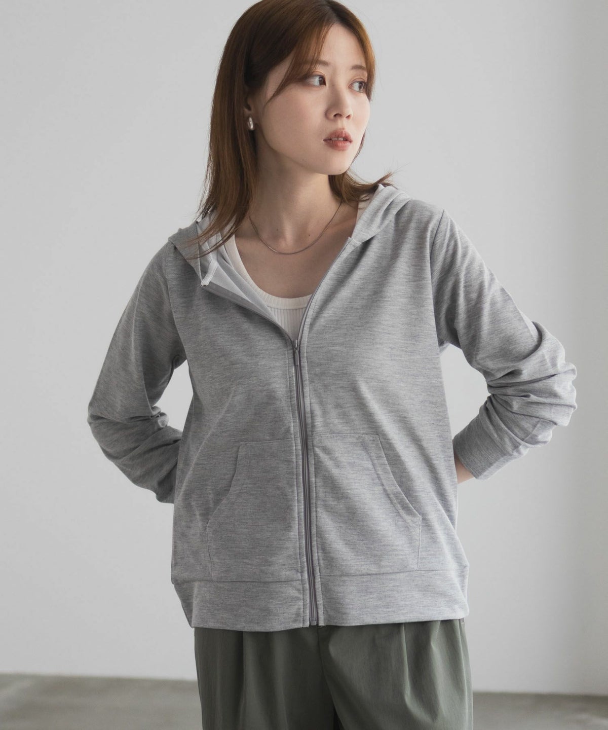  [期間限定価格]UVカット ドライジップパーカー レディース