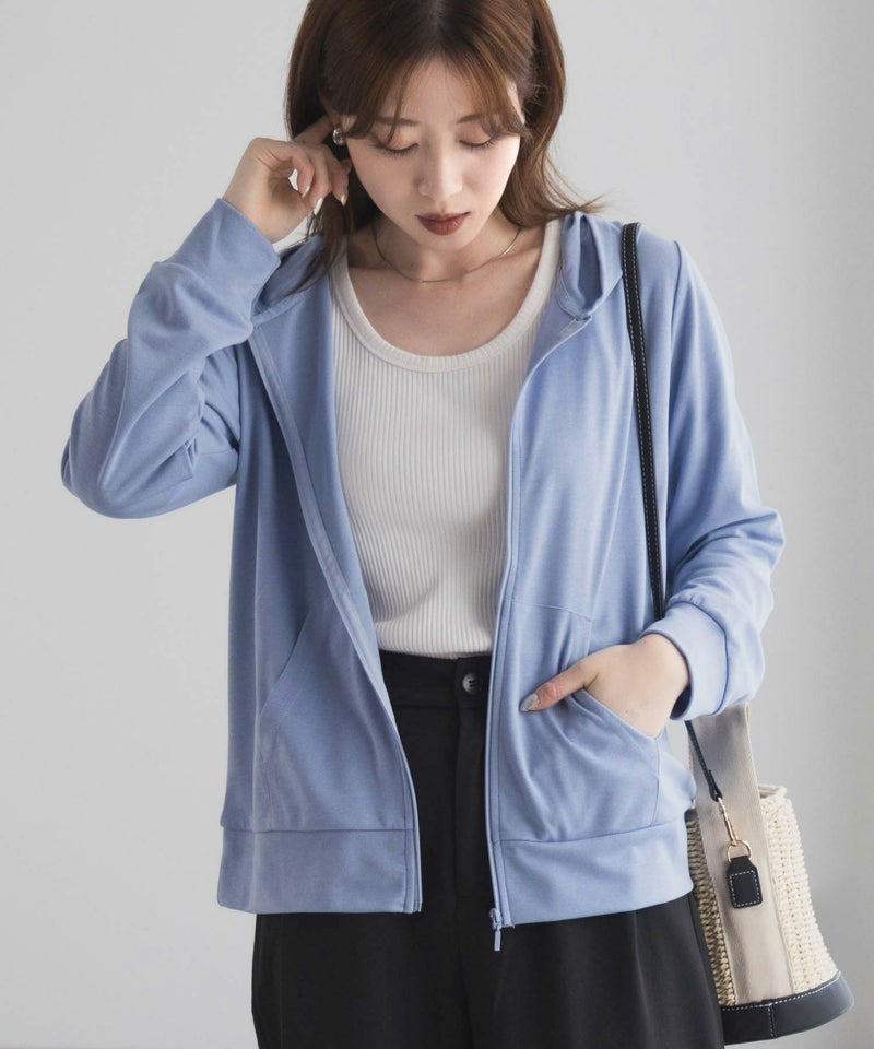 UVカット ドライジップパーカー レディース商品画像-20