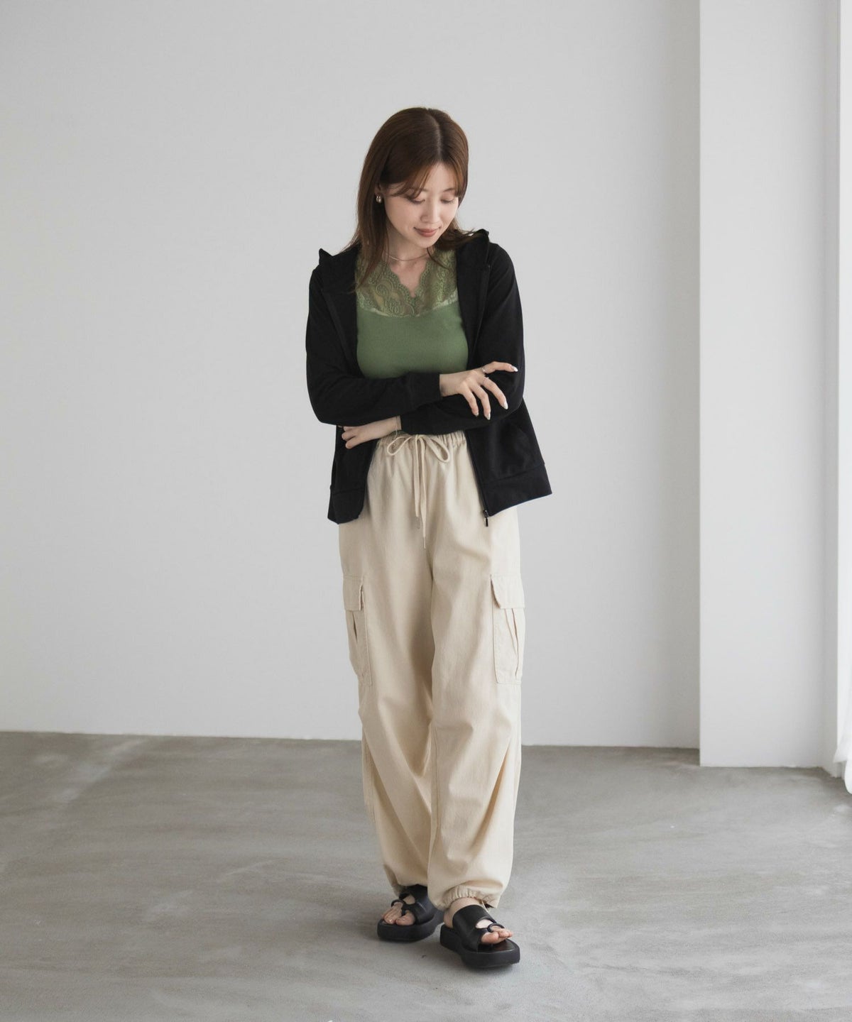  [期間限定価格]UVカット ドライジップパーカー レディース