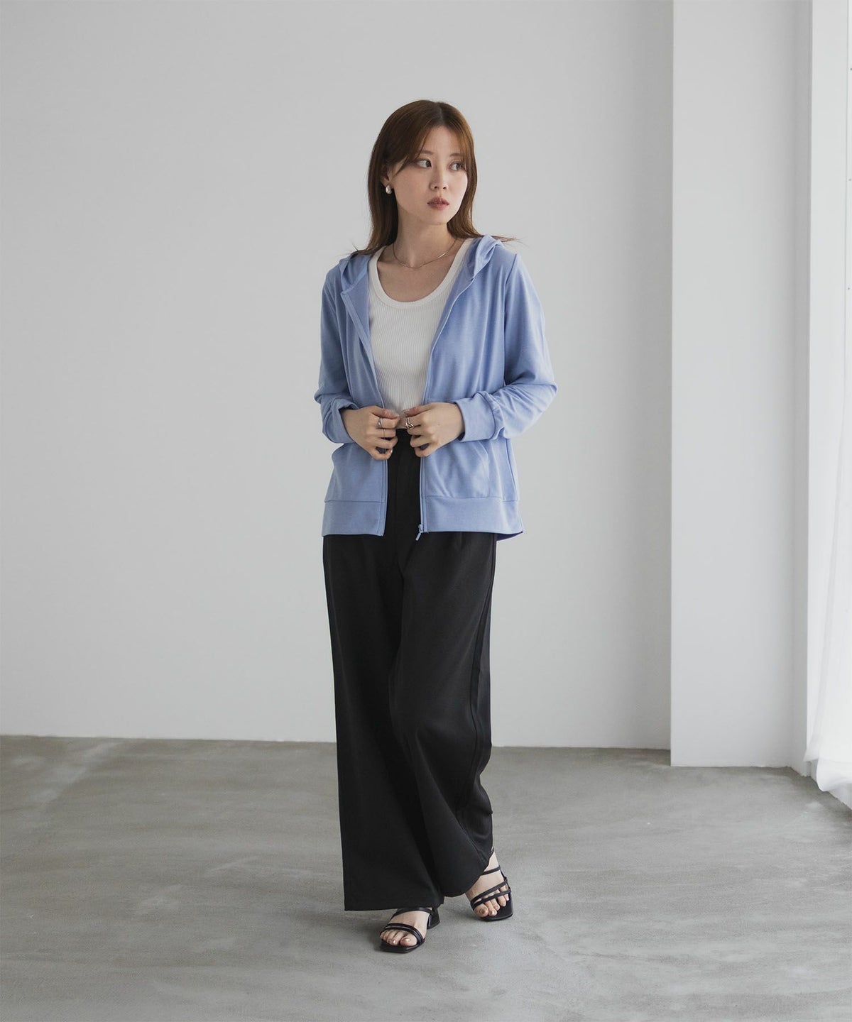  [期間限定価格]UVカット ドライジップパーカー レディース