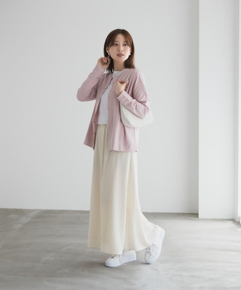 UVカット ドット釦カーディガン レディース商品画像-22