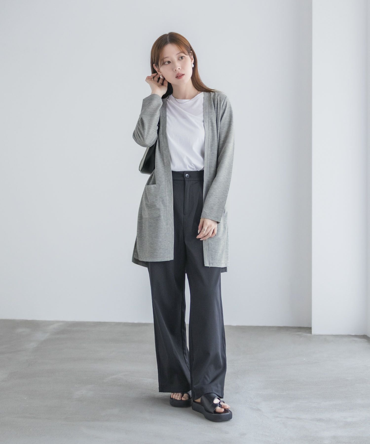 ELECTRIC COTTAGE ジップ カーディガン XL グレー UVカット トッパーカーディガン レディース
