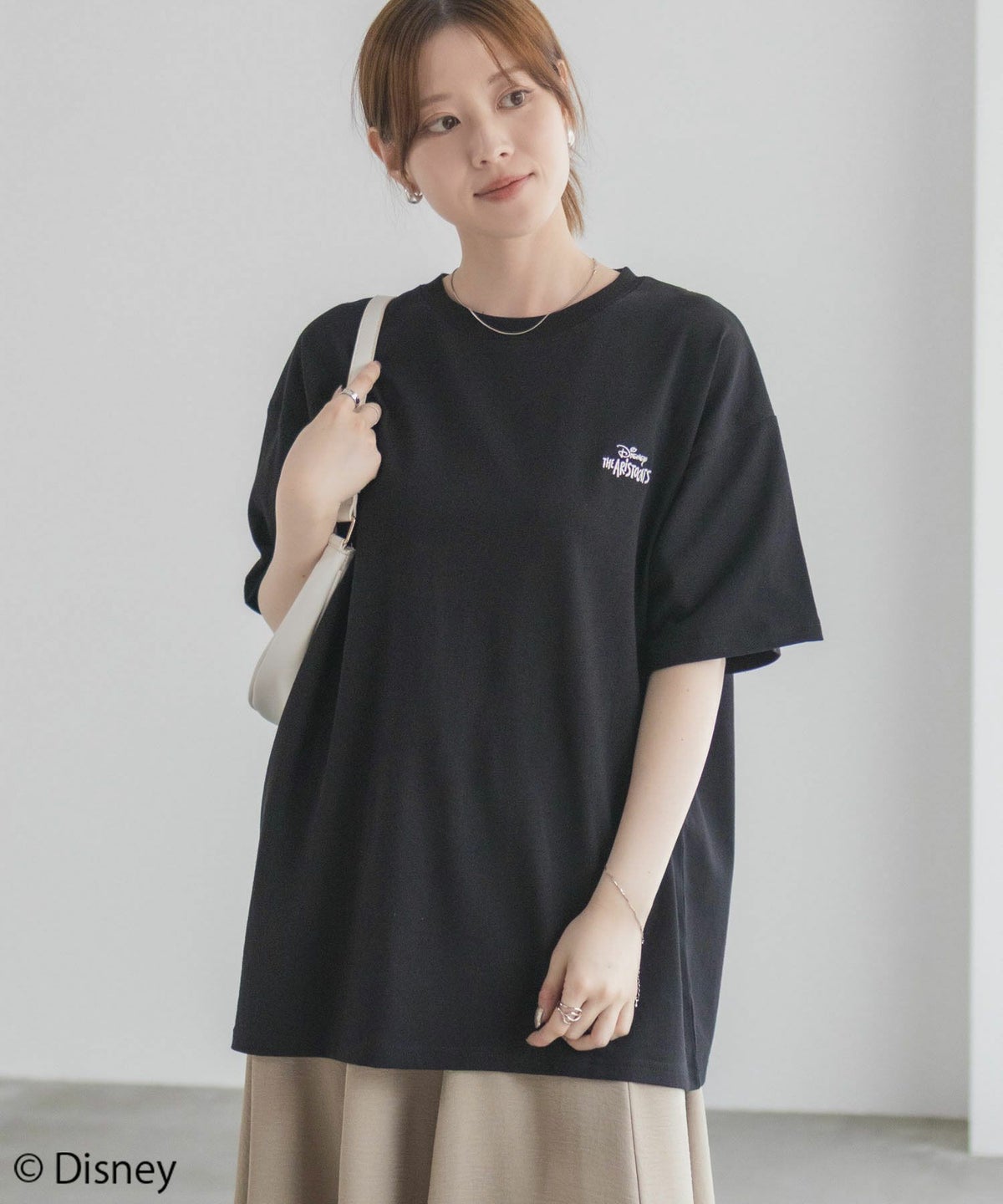 Disney マリー / ランダム刺繍Tシャツ レディース ネコポス 対応商品