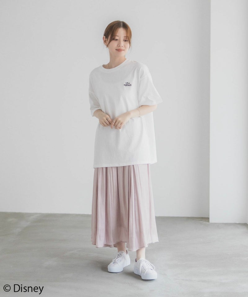 Disney マリー / ランダム刺繍Tシャツ レディース メール便 対応商品商品画像-16