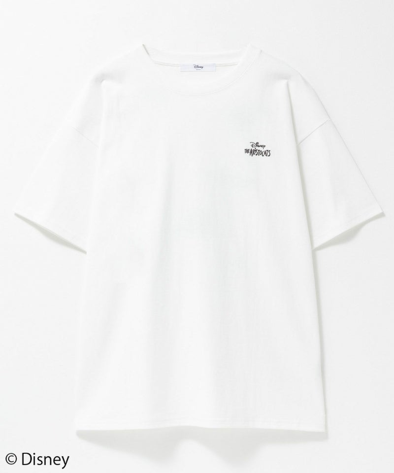 Disney マリー / ランダム刺繍Tシャツ レディース メール便 対応商品商品画像-19