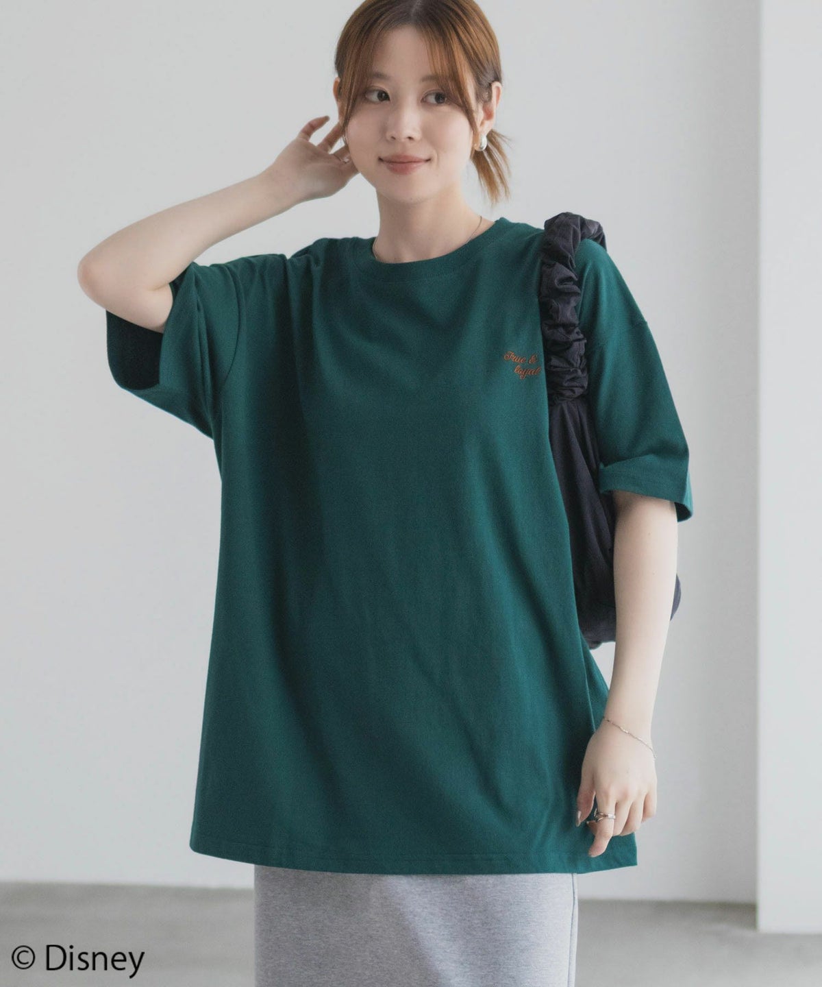 Disney わんわん物語 レディー＆トランプ / サガラ刺繍Tシャツ レディース ネコポス 対応商品