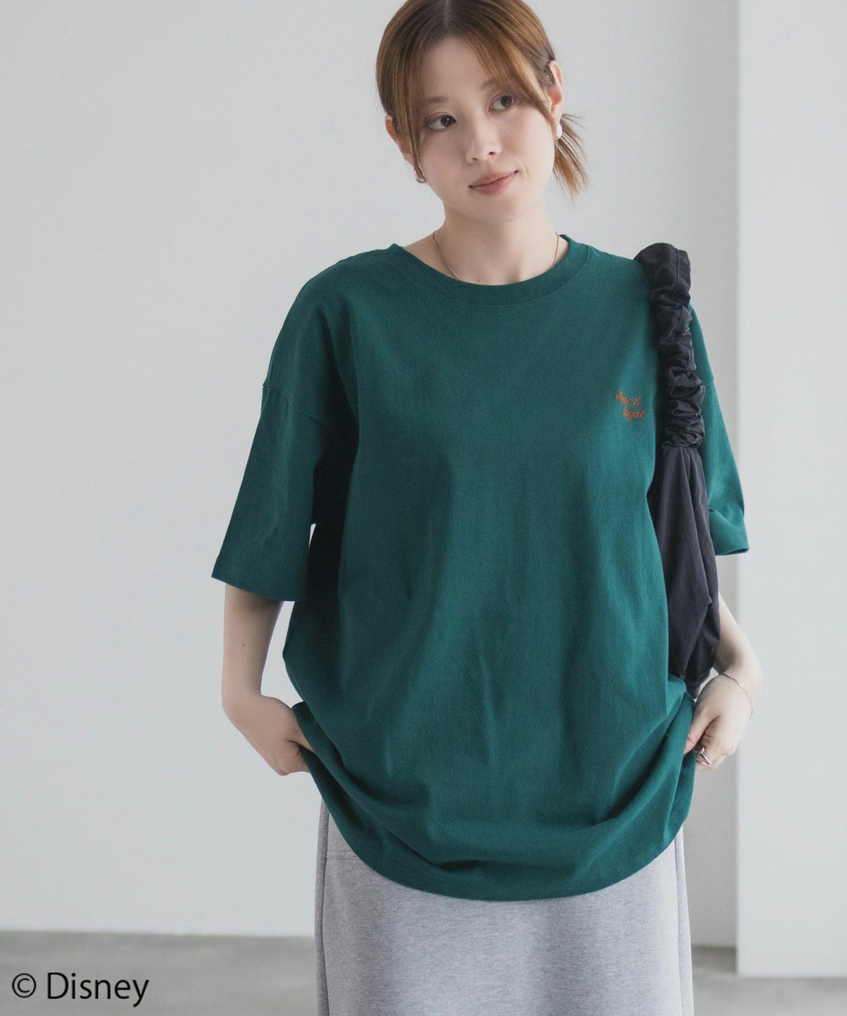 Disney わんわん物語 レディー＆トランプ / サガラ刺繍Tシャツ レディース ネコポス 対応商品