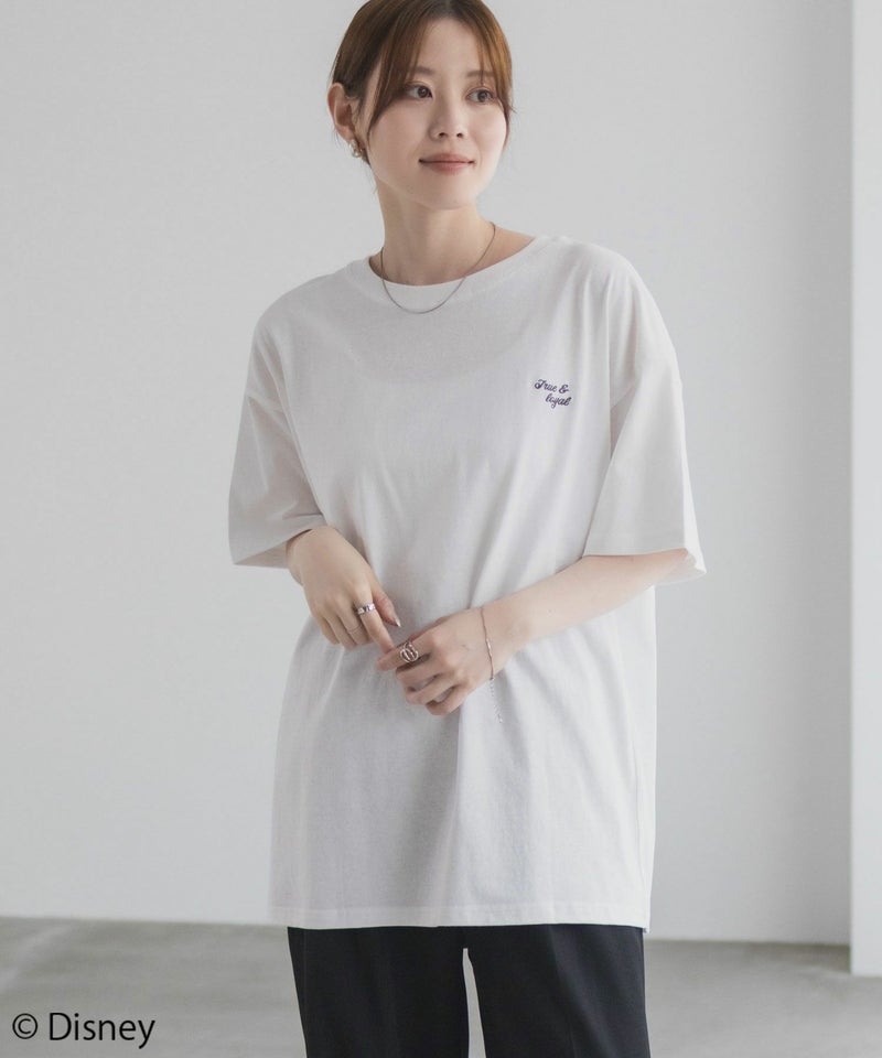 Disney わんわん物語 レディー&トランプ / サガラ刺繍Tシャツ レディース メール便 対応商品商品画像-13