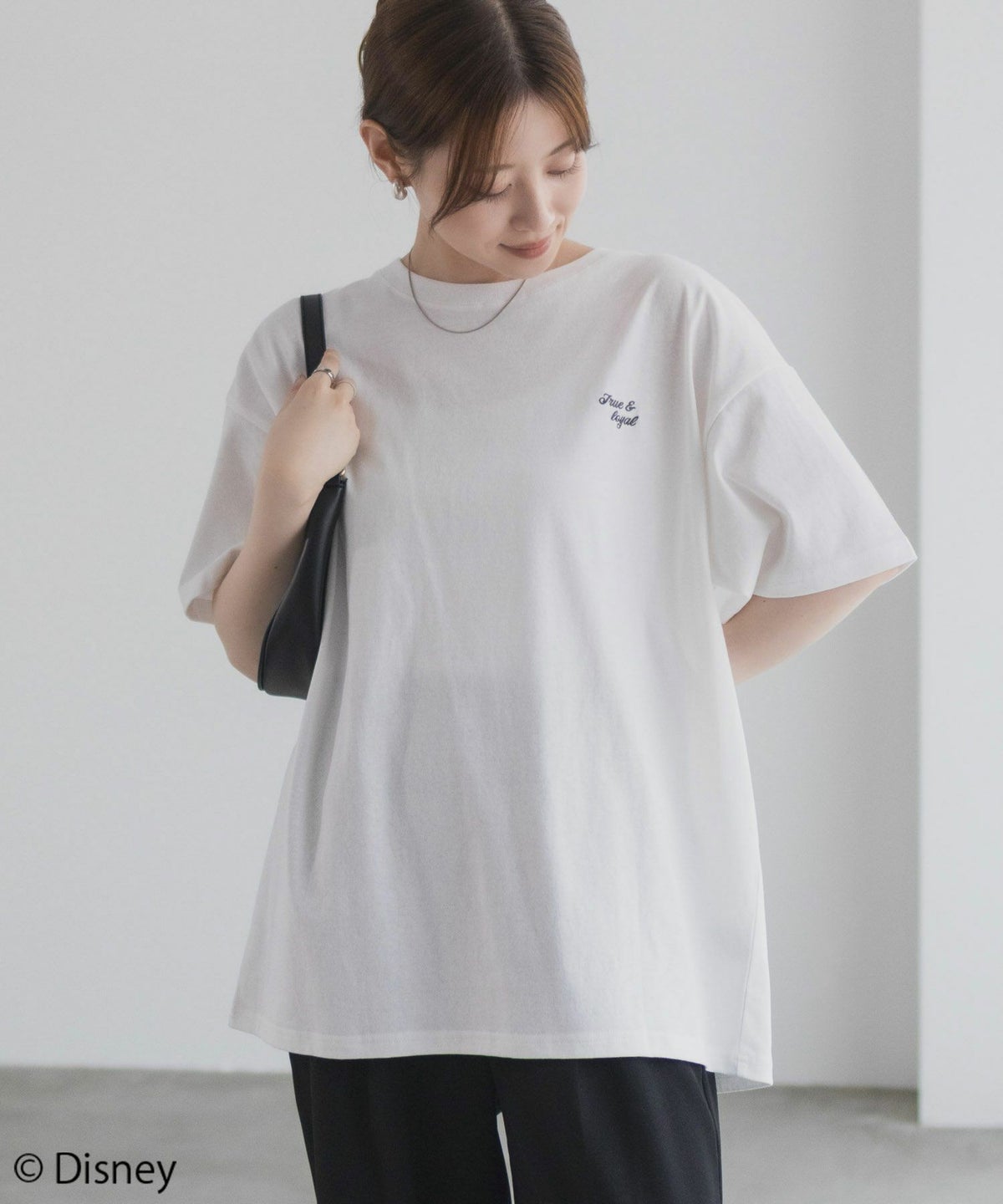 Disney わんわん物語 レディー＆トランプ / サガラ刺繍Tシャツ レディース ネコポス 対応商品