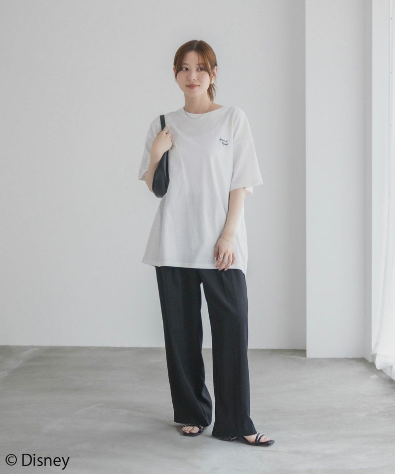 Disney わんわん物語 レディー&トランプ / サガラ刺繍Tシャツ レディース メール便 対応商品商品画像-18