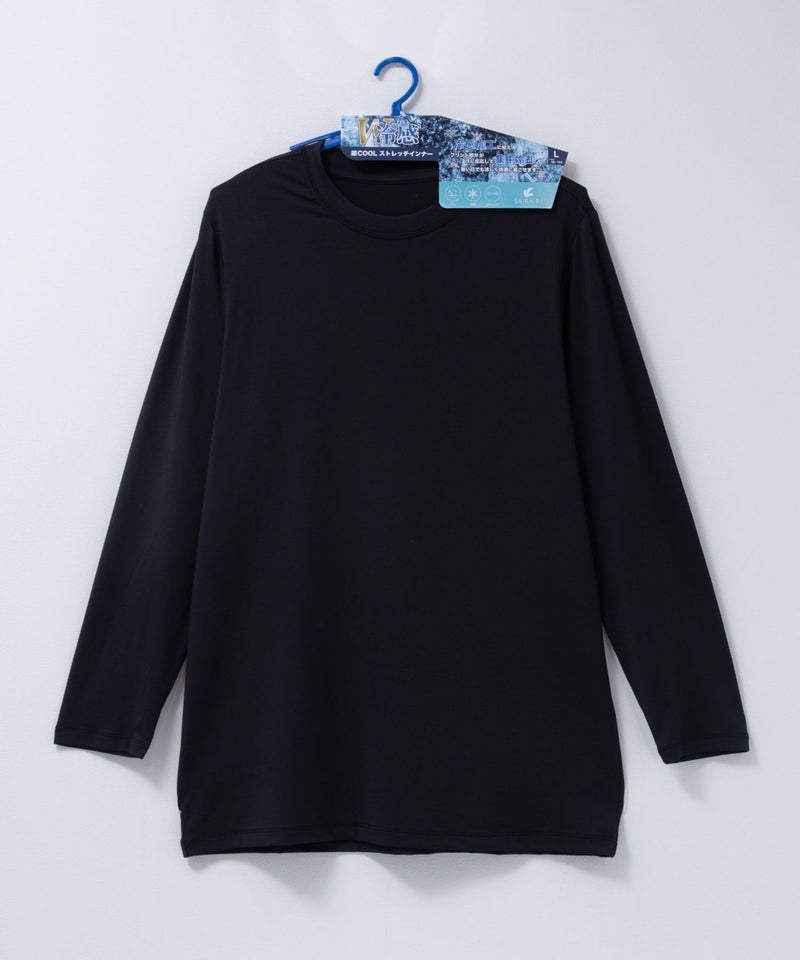 NAVY SARARI W冷感長袖Tシャツ メンズ商品画像-10