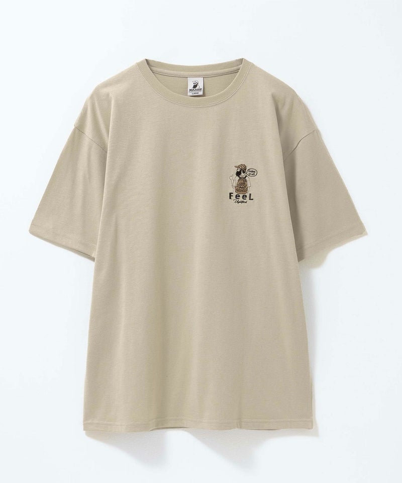 ヒゲサガラ刺繍ワンポイントTシャツ メンズ メール便 対応商品商品画像-1