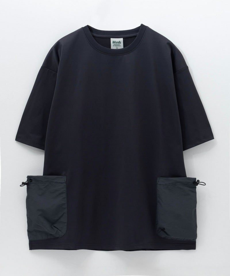 WOODS ドローコードポケット付きTシャツ メンズ メール便 対応商品商品画像-1