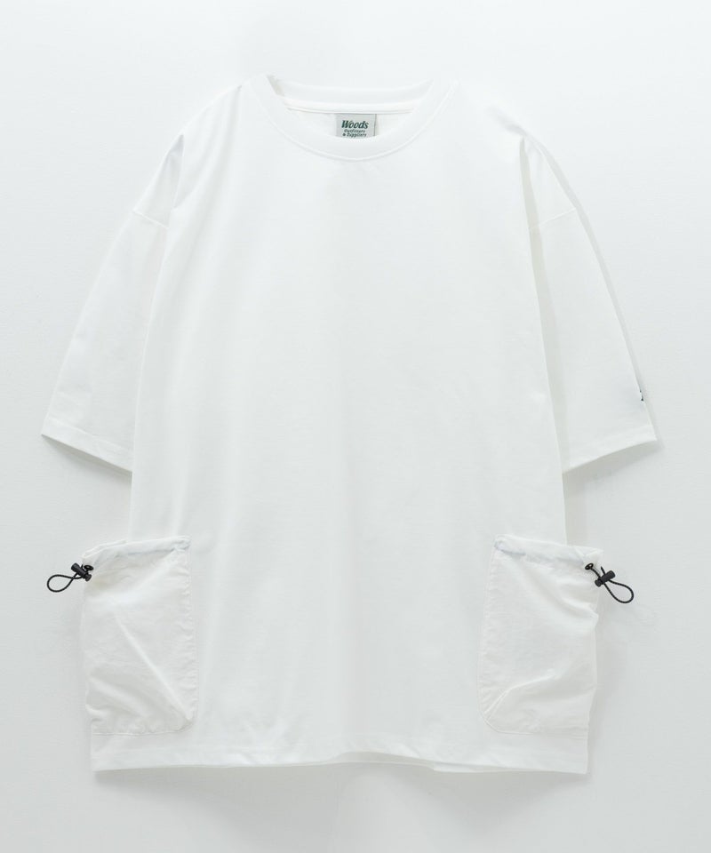 WOODS ドローコードポケット付きTシャツ メンズ メール便 対応商品商品画像-3