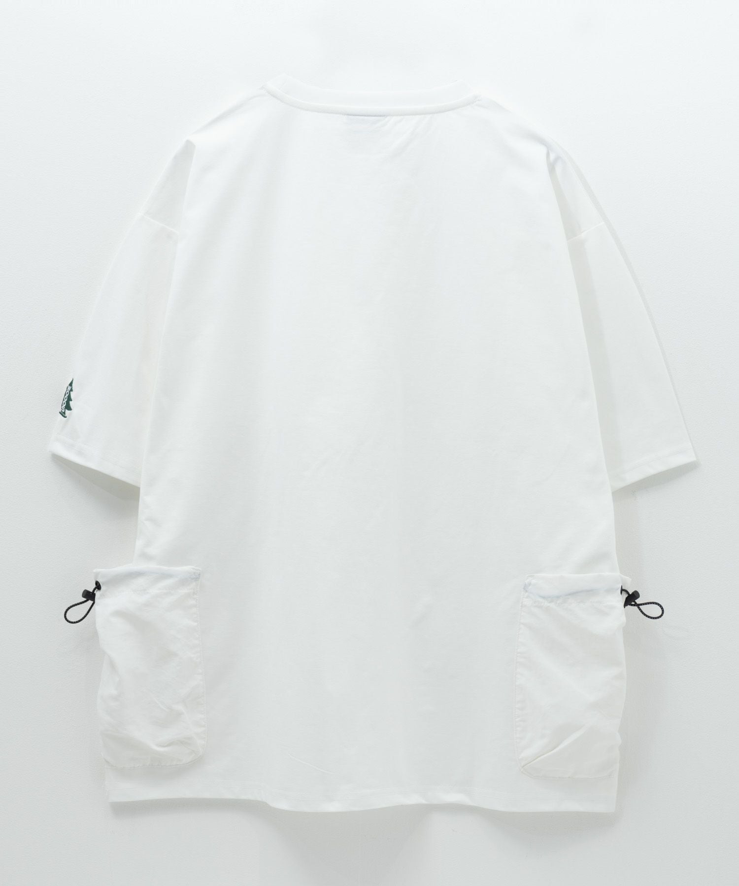 A VONTADE ドローコード付きポケットTシャツ XL 白 WOODS ドローコードポケット付きTシャツ メンズ