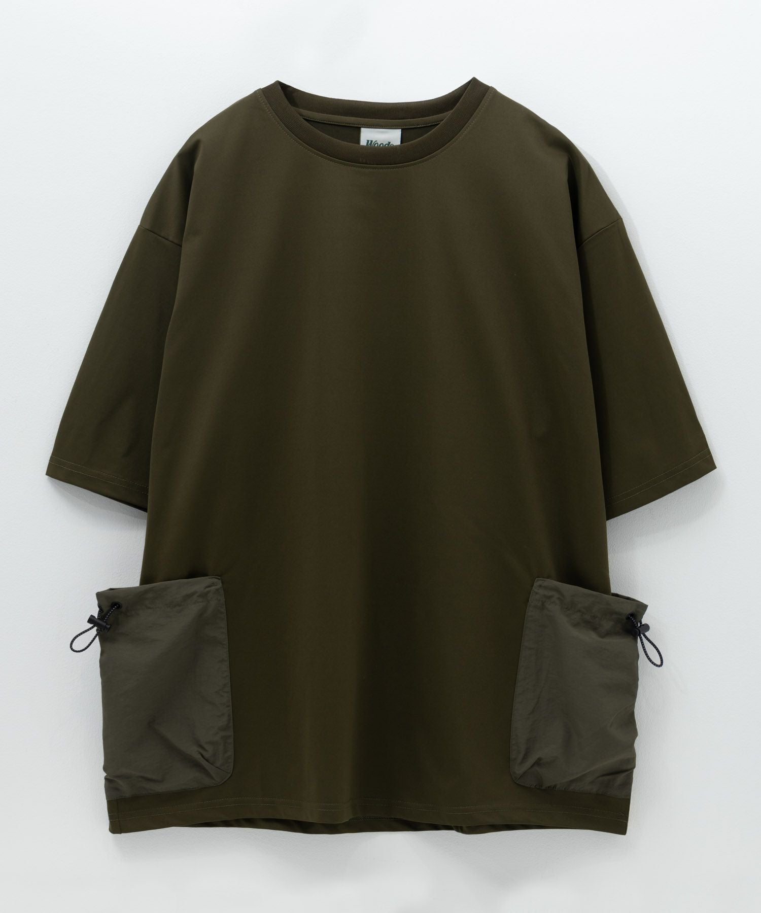 WOODS ドローコードポケット付きTシャツ メンズ