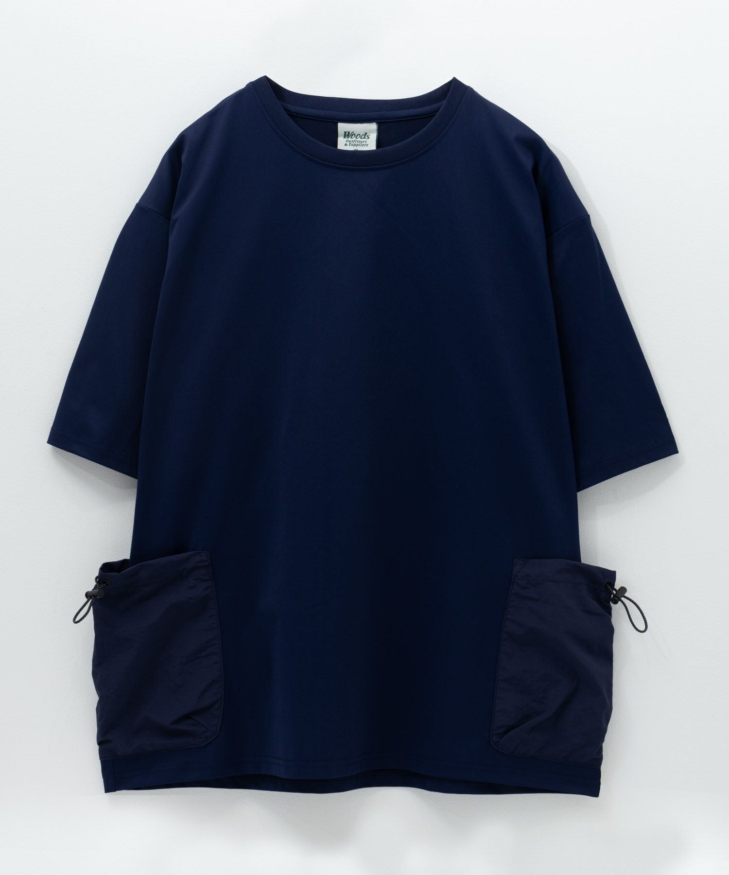 WOODS ドローコードポケット付きTシャツ メンズ