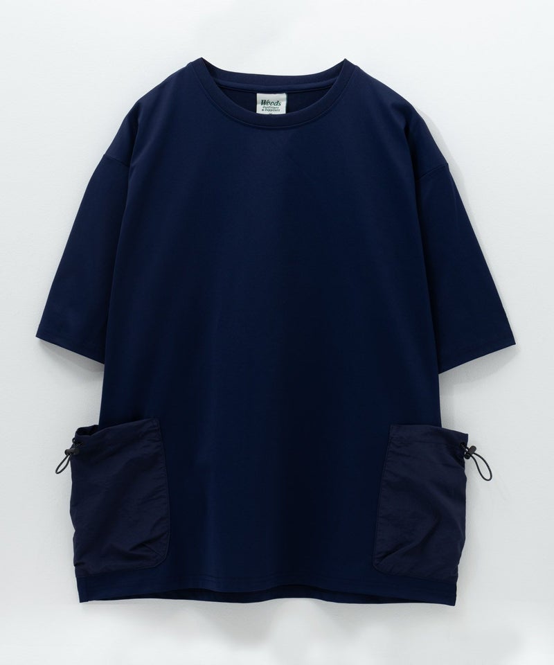 WOODS ドローコードポケット付きTシャツ メンズ メール便 対応商品商品画像-7